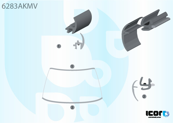 OPEL ZAFIRA 98- VR SIERLIJSTS KIT - 3 DELIG