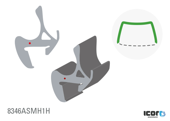 TOYOTA AVENSIS 2003- WS U MOULD W/OUT GUTTER