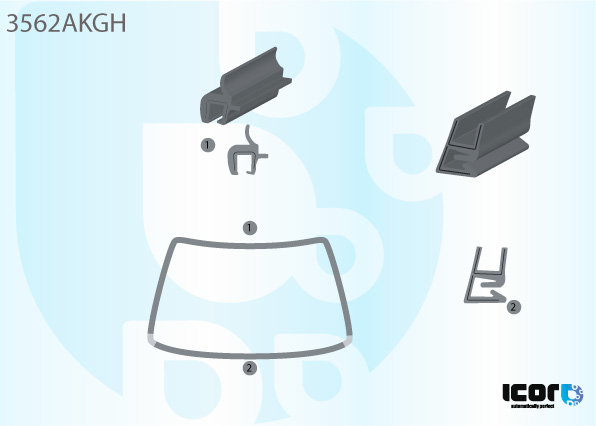 FORD FIESTA 2002- KIT WS U +BOTTOM MOULDINGS