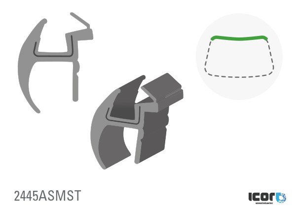 BMW 5 SERIES E60 2003- WS UPPER MOULDING