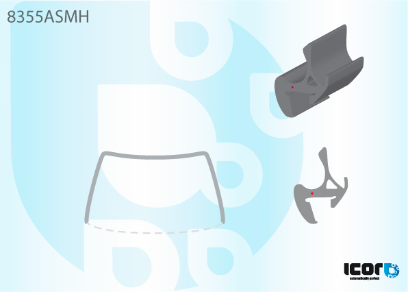 TOYOTA PRIUS 5P 2003- MOULURE EN U DE PB