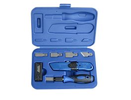 SET COUTEAU STANLEY-LAME RETRACTABLE+OUTIL - 27 PIECES