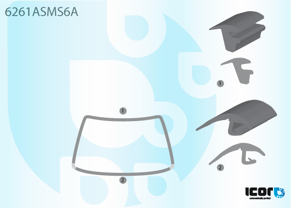 OPEL OMEGA B SAL+EST 94- SIERLIJSTEN VR 2-DELIG