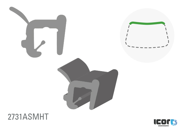 CITROEN C2 2003- WS UPPER MOULDING