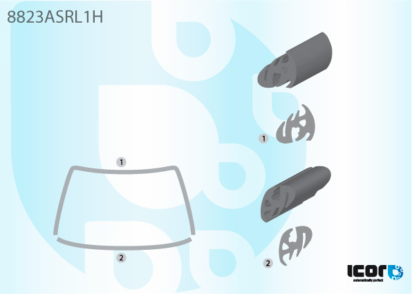 VOLVO FH12-16 2000- JOINT DE PB AVEC GOUTTIERES LATERALES