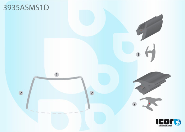 HONDA CIVIC IV SAL 88-91 WS U MOULDING W/OUT INSER