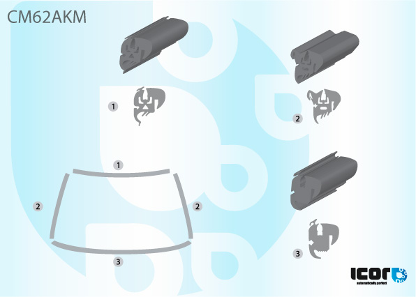 MERCEDES 0404 BAS 133 91- SET 4 PROFILS PB