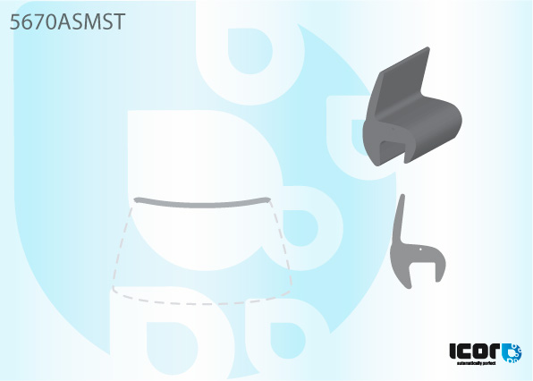 MITSUBISHI LANCER SAL / EST 2003- WS UPPER MOULDING