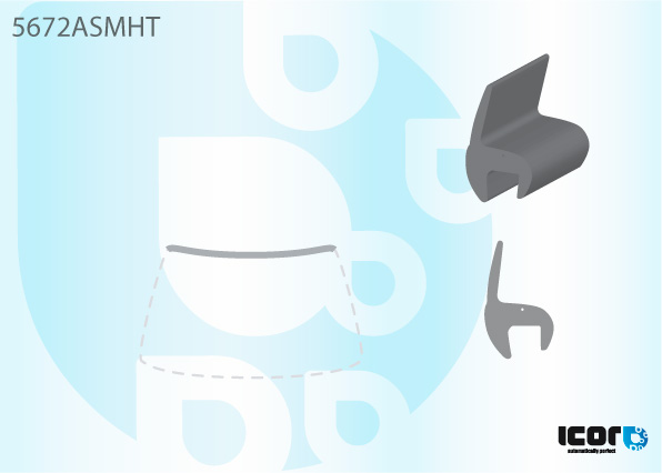 MITSUBISHI COLT 2004- WS UPPER MOULDING