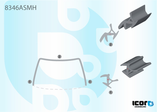 TOYOTA AVENSIS 2003- WS MOULDING W/RAIN CHANNEL