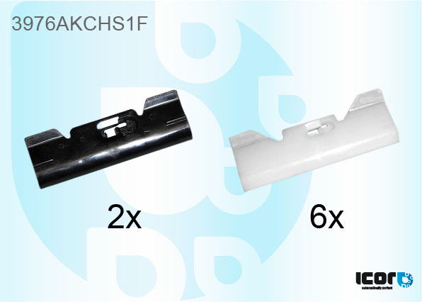HONDA CIVIC 3D 2001- KIT VAN 8 CLIPSEN ZIJKANT VOORRUIT
