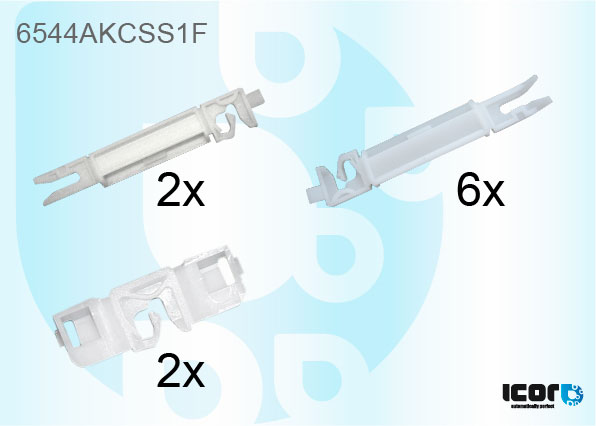 PEUGEOT 407 SAL+EST 2004- SET OF 10 WS SIDE CLIPS