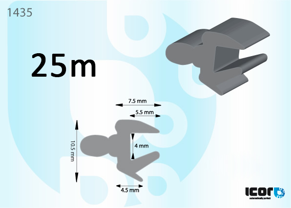 25M ROL PROFILE VW TRANSPORTER T4 ACHTERRUIT