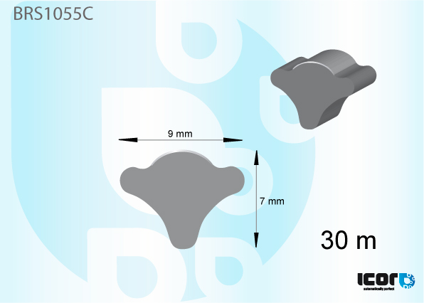 CHROME PVC FILLER FOR BRS PROFILES - 30 METERS COILS