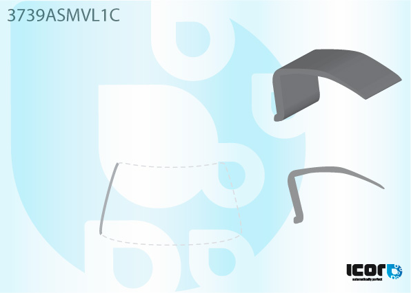 FORD TRANSIT V184 2000- MOULURE GAUCHE PB - MAT