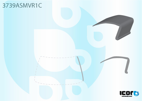 FORD TRANSIT V184 2000- WS RIGHT MOULDING - MATT