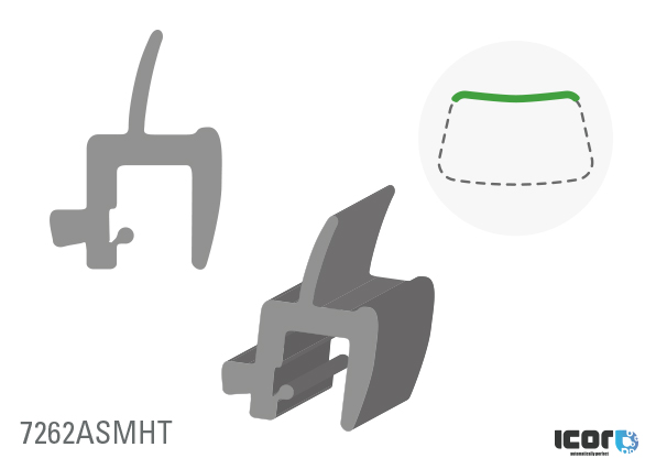 RENAULT CLIO III 2005- WS UPPER MOUDLING