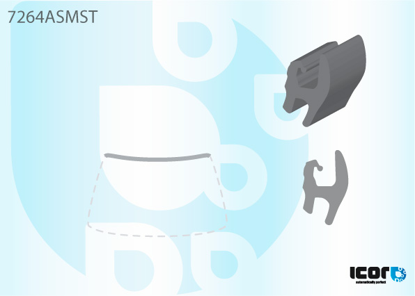 DACIA LOGAN 2005- MOULURE SUP DE PB