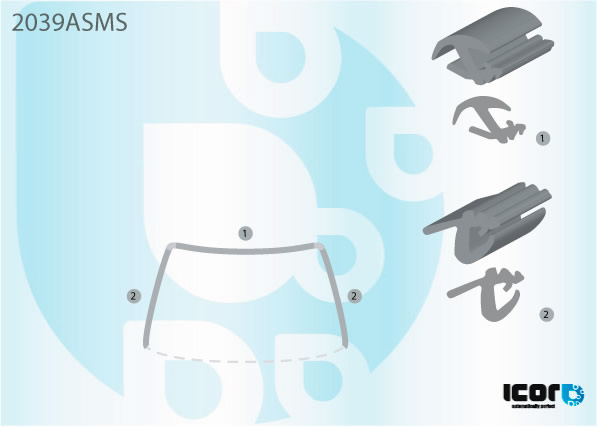 ALFA ROMEO 159 2005- MOULURE DE PB