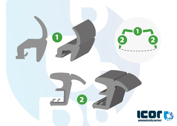 CITROEN BERLINGO 97- MOULURE SOUPLE EN U PB