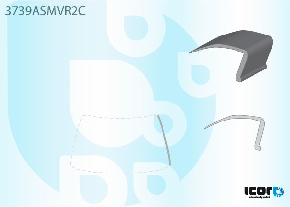 FORD TRANSIT 2006- VOORRUIT R SIERLIJST