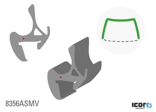 TOYOTA COROLLA VERSO 05/2004- VOORRUIT SIERLIJST