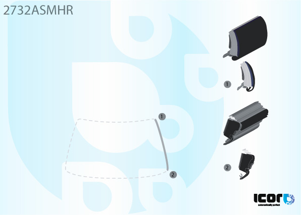 CITROEN C4 2004- VOORRUIT  SIERLIJST - RECHTS