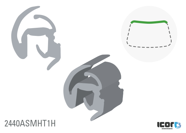 BMW MINI 11/2005- MOULURE SUP DE PB