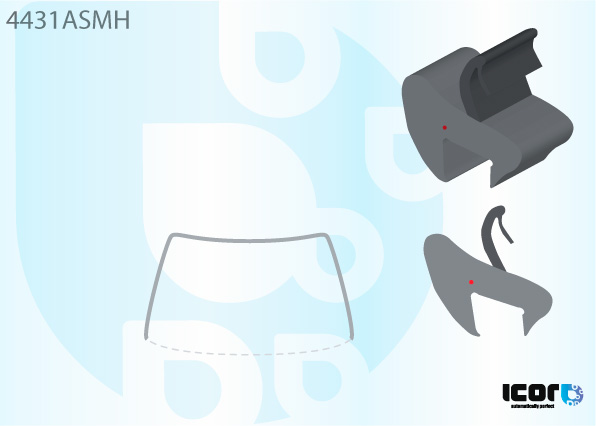 KIA CEE´D HBK 2007- VOORRUIT U SIERLIJST