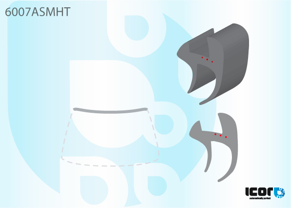 NISSAN ALMERA 3D+5D 2000- VOORRUIT BOVENKANTSIERLIJST