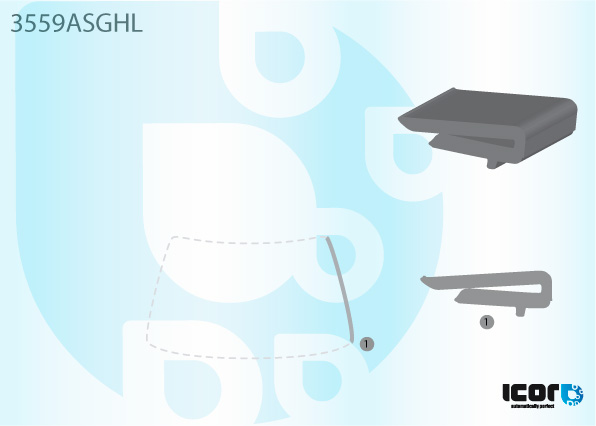 FORD MONDEO 2000- VOORRUIT LINKER BINNENZIJDE (DRAAGLIJST)