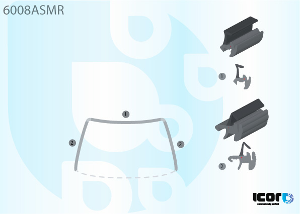 NISSAN X-TRAIL 3D+5D RHD 2001- WS U MOULDING