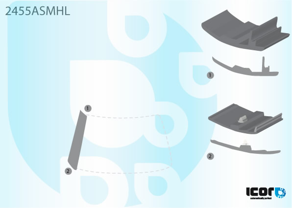 BMW MINI 2007- WS LEFT MOULDING + 4 CLIPS