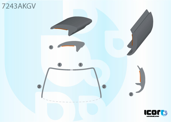 RENAULT ESPACE III 97- MOULURES PB GAUCHE+DROITE