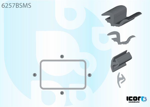 OPEL ASTRA 4D SAL 91- ACHTERRUIT SIERLIJST