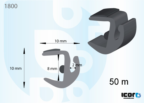 PLASTIC PROFILE FOR VARIOUS BUS WS - 50 METERS COILS