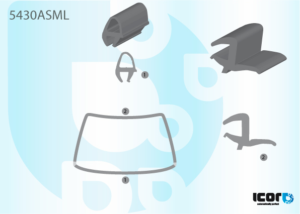 MERCEDES ATEGO 2005- / AXOR 18 TON+ 2005-2013 VOORRUIT SIERLIJST