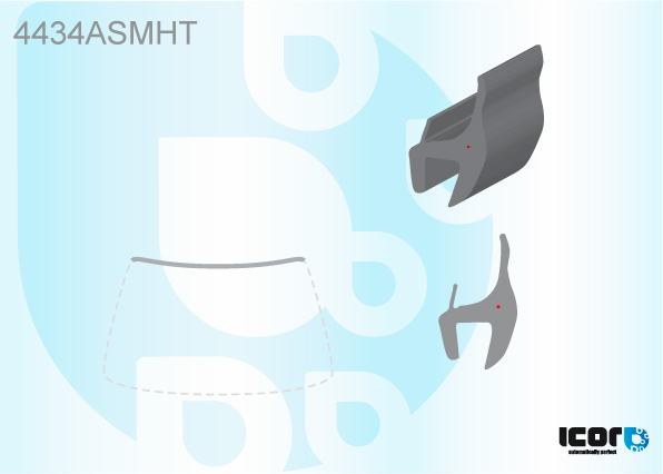 KIA SOUL 2009- MOULURE SUPERIEUR DE PB