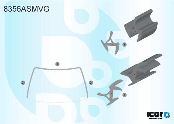TOYOTA COROLLA VERSO 05/2004- WS MOULDING W/GUTTER