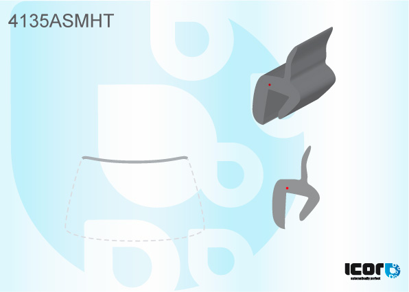 HYUNDAI I30 5D 2 VOL 2007- MOULURE SUP PB