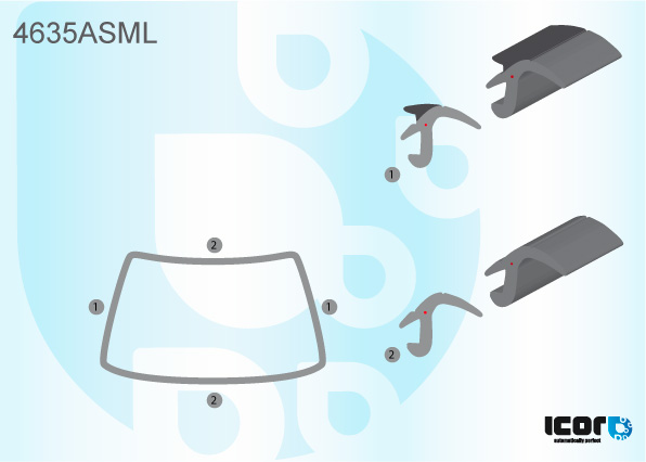 DAF XF 105-106 2006- VOORRUIT SIERLIJST