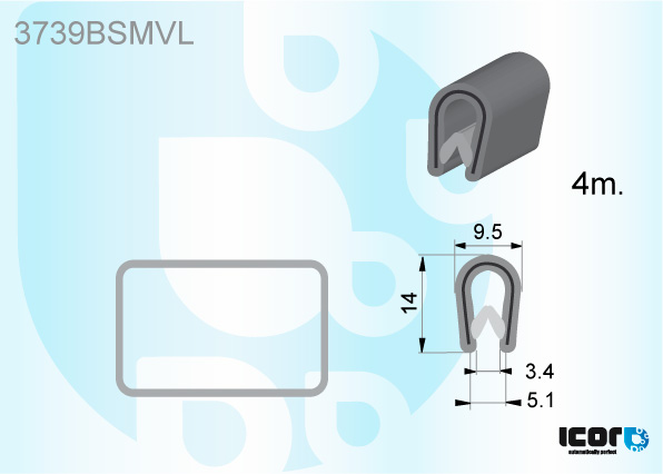 FORD TRANSIT LWB +MWB V184 2000- BACKL MOULDING - LEFT