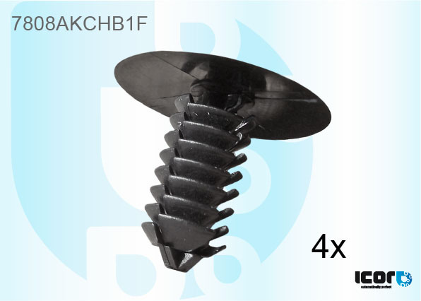 SKODA FABIA 99- CLIP FOR WS WIPER PLATE - KIT OF 4