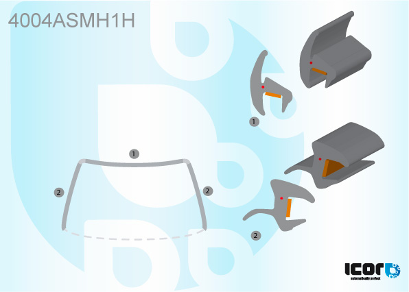 HONDA JAZZ 5D HBK 2008- met panoramiek dak VOORRUIT SIERLIJST