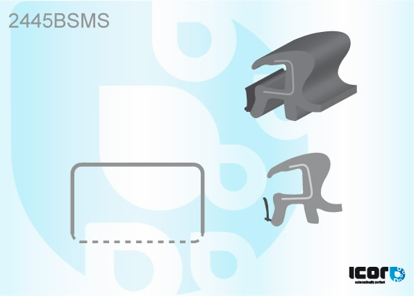 BMW SERIE 5 BN 2003- MOULURE DE LUNETTE TREMPE