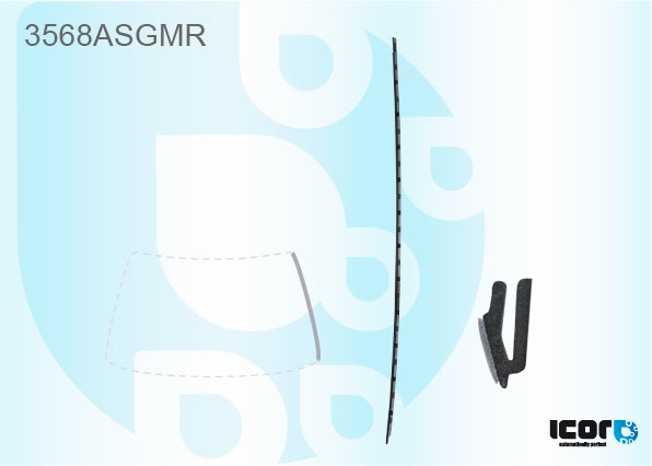 FORD S MAX 2006- WS GLAZING CHANNEL - RIGHT