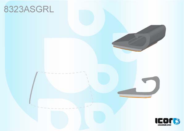 TOYOTA RAV4 2000- WS GLAZING CHANNEL - LEFT