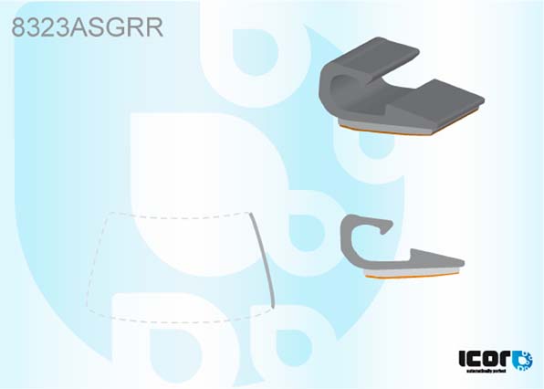 TOYOTA RAV4 2000- WS GLAZING CHANNEL - RIGHT