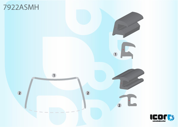 SUBARU JUSTY II 5D 96- WS MOULDING