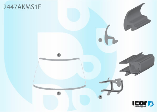 BMW 3 SERIES SAL(E90)+EST(E91) 2005- KIT WS MOULDING - UPPER+BOTTOM